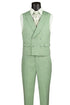 Mens Easter Suit - Jacket and Pants in Summer Color Light Green Modern Fit Light Weight