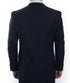 Modern Fit 3 Piece Fine Wool Suit Windowpane Navy