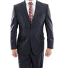 Arezzo Collection - 100% Wool Suit Modern Fit Italian Style 2 Piece in Navy