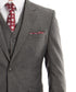 Dark Grey 3-piece Wool Suit with Vest
