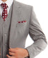 Grey 3-piece Wool Suit with Vest