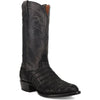 Dan Post Men’s Makara Genuine Caiman Black 13” Medium Round Toe Leather Boot