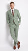 Vanderbilt Collection Men’s Sage 2 Piece Suit, Classic 2 Button Formal Wedding Business Dress Suit
