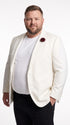 Men’s 007 James Bond White Tuxedo Jacket, Classic Ivory Formal Dinner Jacket for Weddings, Prom and Costume Parties