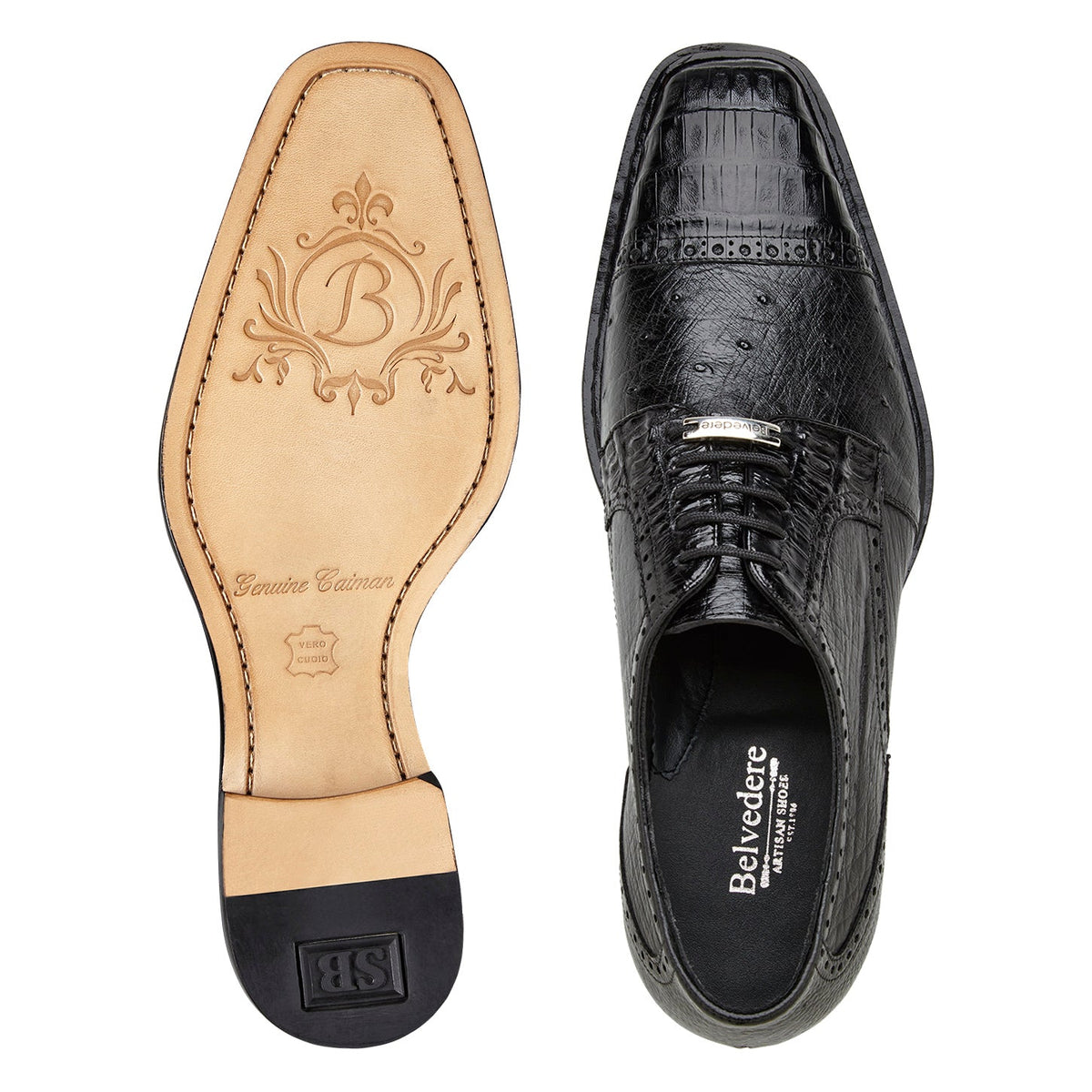 Belvedere Treviso Shoes Mens 9.5 M Black Leather Split Toe Derby Anders Split Toe Derbies - Men main image 3