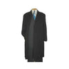 mens full length coat Charcoal Wool Blend 3 Button Overcoat