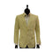 Men's Yellow White Classic Seersucker Trending Formal Blazer