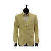 Men's Yellow White Classic Seersucker Trending Formal Blazer