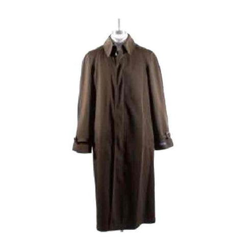 Men Brown Long Full Length Rain Coat