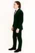 Men’s Emerald Green Velvet Suits – Slim Fit Tuxedo for Weddings, Prom, and Red Carpet Events
