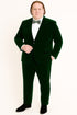 Men’s Emerald Green Velvet Suits – Slim Fit Tuxedo for Weddings, Prom, and Red Carpet Events