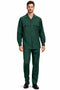 Mens Luxury Hunter Green Wool Two-Piece Leisure Walking Suit