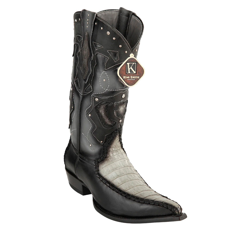 Men's King Exotic Boots Baby Caiman 3x Toe Black – Refined Edge, Bold Feel