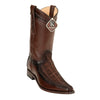 Men's King Exotic Genuine Elephant Boots European Toe Handcrafted Brown (477bd7007)