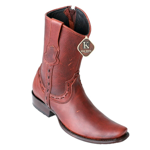Men's King Exotic Leather Boots Dubai Toe Handcrafted Walnut (479B9940)