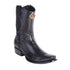 Men's King Exotic Lizard Boots With Inside Zipper Dubai Toe Handcrafted Black (479BF0705)