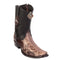 Men's King Exotic Python Boots Dubai Toe Handcrafted Rustic Brown (479B5785)