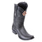 Men's King Exotic Sharkskin Boots With Deer Dubai Toe Handcrafted Faded Gray (479F0938)
