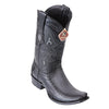 Men's King Exotic Sharkskin Boots With Deer Dubai Toe Handcrafted Faded Gray (479F0938)