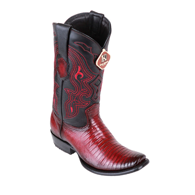 Mens King Exotic Teju Lizard Western Boots Cognac (4980703)