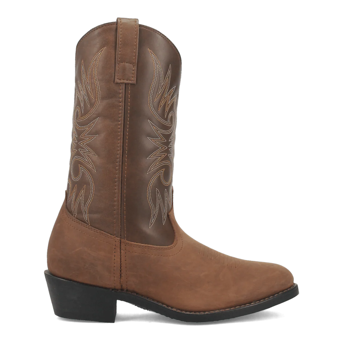 New Laredo Men\'s Brown & Tan Leather Paris Western Cowboy Boots Size 11 EW MARTIE LEATHER BOOT main image 3