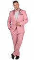 Men’s Rose Pink Tuxedo Suit – Slim Fit 2-Piece Wedding, Prom & Formal Wear Set