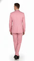 Men’s Rose Pink Tuxedo Suit – Slim Fit 2-Piece Wedding, Prom & Formal Wear Set