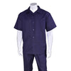 Men's 2 piece Sets Summer Walking Suit in Navy