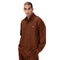 Men's 2 piece Sets long sleeve french front leisure set in brown