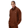 Men's 2 piece Sets long sleeve french front leisure set in brown