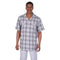 Men's 2 piece Sets mini Plaid Walking suit in Grey