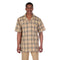 Men's 2 piece Sets mini Plaid Walking suit in gold