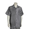 Men's 2 piece Sets short sleeve leisure set walking suit in metallic charcoal grey
