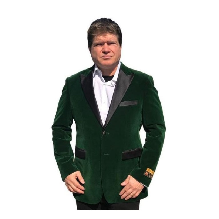 Mens Big and Tall Blazer - Green Plus Size Tuxedo Jacket
