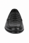 Men’s Black Genuine Crocodile and Calfskin Leather Slip-On Dress Shoes