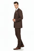 Men’s Brown Pinstripe 3-Piece Suit