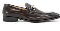 Carrucci Men's Burnished Signature Buckle Loafer
