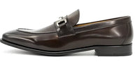 Carrucci Men's Burnished Signature Buckle Loafer