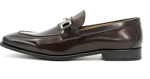 Men's Burnished Signature Buckle Loafer