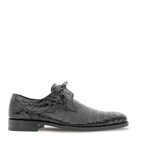 Men's Crocodile Lace Up Anderson Grey By Mezlan Made In Spain Brand
