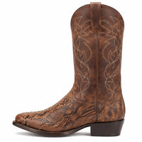 Dan Post Men’s Bay Apache Manning 13 Round Toe Genuine Python Leather Cowboy Boot