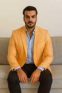 Men's Two Button Single Breasted Dylan Orange Fit Blazer
