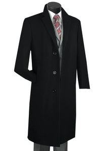 Men's Full Length Wool & Cashmere Overcoat