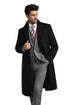 Men's Full Length Wool & Cashmere Overcoat