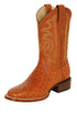 Men's Los Altos Ostrich Skin Wide Square Toe Boots - B