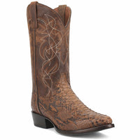 Dan Post Men’s Bay Apache Manning 13 Round Toe Genuine Python Leather Cowboy Boot