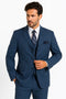 Men’s Saphire Steel Blue 3-Button Suit
