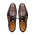 Marco Di Milano Caribe Men's Shoes Orix & Brown Exotic Hornback Crocodile Skin Derby Oxfords