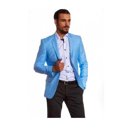 Men's Two Button Single Breasted Dylan Blue Fit Blazer