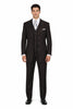 Men’s Vintage Vested Gangster Pinstripe Suit – Black & White 3-Piece Classic Fit